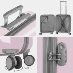 Maletas Mediana Stickers Rigida/Blanda Con Capacidad De L -Bolsa De Moda rosa sku 16493262 19460146 xxl