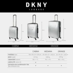 Dkny-904 Maleta 70Cm New Yorker -Bolsa De Moda silver metallic sku 16663533 02550098 xxl