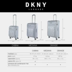Dkny-624 Trolley 70Cm After Hours -Bolsa De Moda storm grey logo print sku 16663486 28310514 xxl