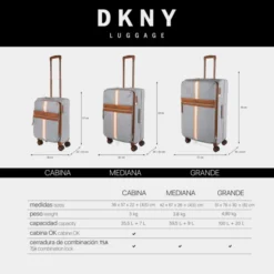 Dkny-636 Maleta 60Cm Sign.Strip -Bolsa De Moda storm grey sku 16663506 31470458 xxl