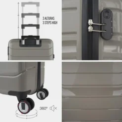 Maletas Mediana Bristol Rigida/Blanda Con Capacidad De 94 L -Bolsa De Moda taupe sku 16674603 22500851 xxl