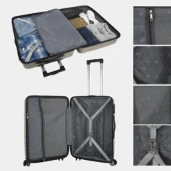 Juego De 2/3 Maletas (Cabina, Mediana Y Grande) Bristol Rigida/Blanda Con Capacidad De 94 L -Bolsa De Moda taupe sku 16674609 26560761 xxl