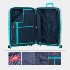 Maleta Grande San Marino En Abs Extensible Con Capacidad De 128L Con Tsa -Bolsa De Moda turquesa plata sku 16041914 45320994 xxl