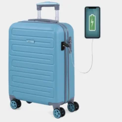 Maleta De Cabina Monaco Rígida En Abs Con Capacidad De 35L Con Candado Tsa Y Usb