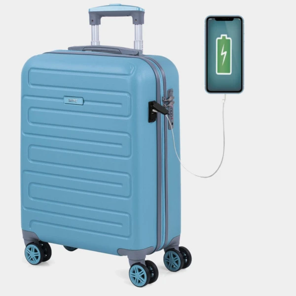Maleta De Cabina Monaco Rígida En Abs Con Capacidad De 35L Con Candado Tsa Y Usb 1 Maleta De Cabina Monaco Rígida En Abs Con Capacidad De 35L Con Candado Tsa Y Usb