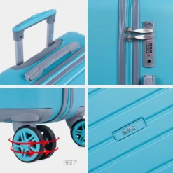 Maleta Mediana Monaco Rígida En Abs Con Capacidad De 69,5L Con Tsa -Bolsa De Moda turquesa sku 16041932 57120967 xxl