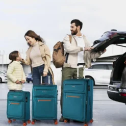 Juego De Maletas 50/60/70Cm Jaslen Colchester -Bolsa De Moda turquesa sku 16667216 07130977 xxl