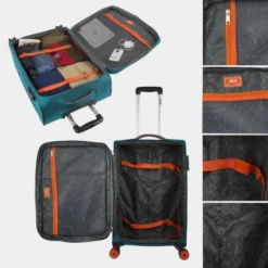 Juego De Maletas 50/60Cm Jaslen Colchester 18 Juego De Maletas 50/60Cm Jaslen Colchester -Bolsa De Moda turquesa sku 16667218 08300684 xxl