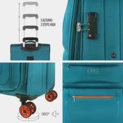 Juego De Maletas 50/60Cm Jaslen Colchester 19 Juego De Maletas 50/60Cm Jaslen Colchester -Bolsa De Moda turquesa sku 16667218 08310840 xxl