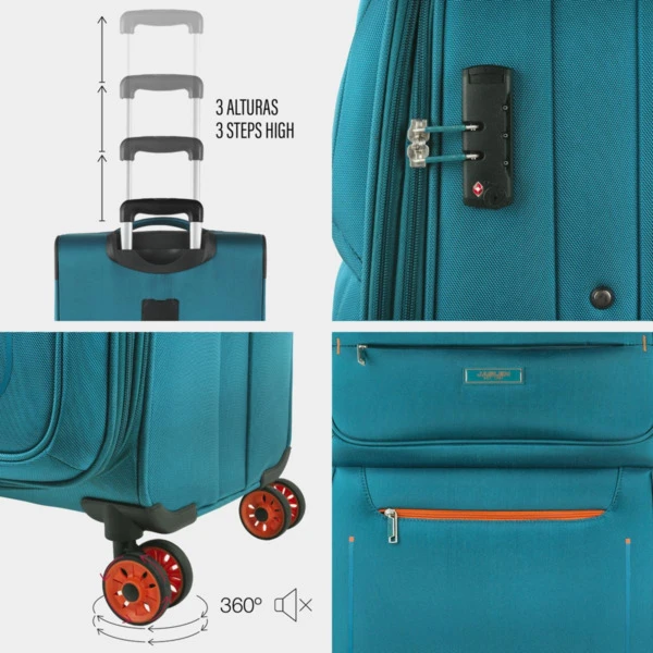 Juego De Maletas 50/60Cm Jaslen Colchester 10 Juego De Maletas 50/60Cm Jaslen Colchester - Imagen 10