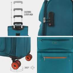 Maleta Cabina Jaslen Colchester 8 Maleta Cabina Jaslen Colchester -Bolsa De Moda turquesa sku 16667224 01440490 xxl