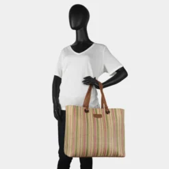 Bolso Shopper Lois Charlotte -Bolsa De Moda verde rosa sku 16661655 16210946 xxl