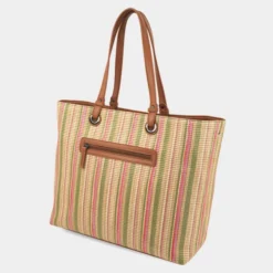 Bolso Shopper Lois Charlotte -Bolsa De Moda verde rosa sku 16661655 16230418 xxl