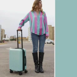 Maleta De Cabina Skpat Lisboa Rígida En Abs Extensible Con Capacidad De 39L Tsa Integrado -Bolsa De Moda verde sku 16092012 00570108 xxl