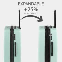 Maleta De Cabina Skpat Lisboa Rígida En Abs Extensible Con Capacidad De 39L Tsa Integrado -Bolsa De Moda verde sku 16092012 01120217 xxl
