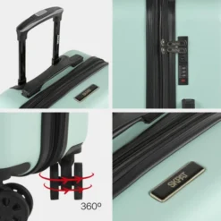 Maletas Mediana Lisboa Rigida Con Capacidad De 65 L -Bolsa De Moda verde sku 16092789 36260679 xxl