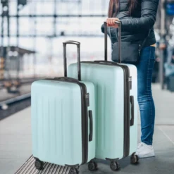 Maletas Mediana Lisboa Rigida Con Capacidad De 97 L -Bolsa De Moda verde sku 16161782 39340719 xxl